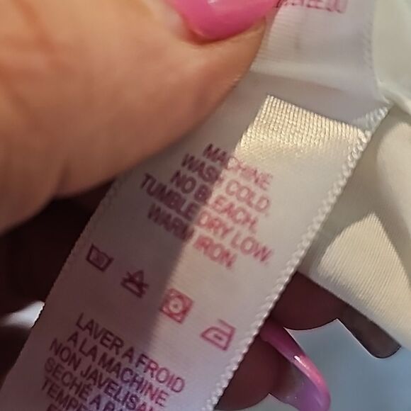 Anthropologie‎ Velvet By Graham White and Navy Striped Double Peacoat Size Small - Picture 9 of 9